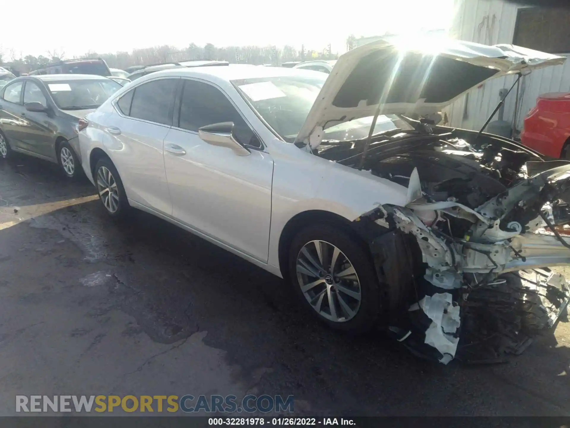 1 Photograph of a damaged car 58AD11D15MU001493 LEXUS ES 2021