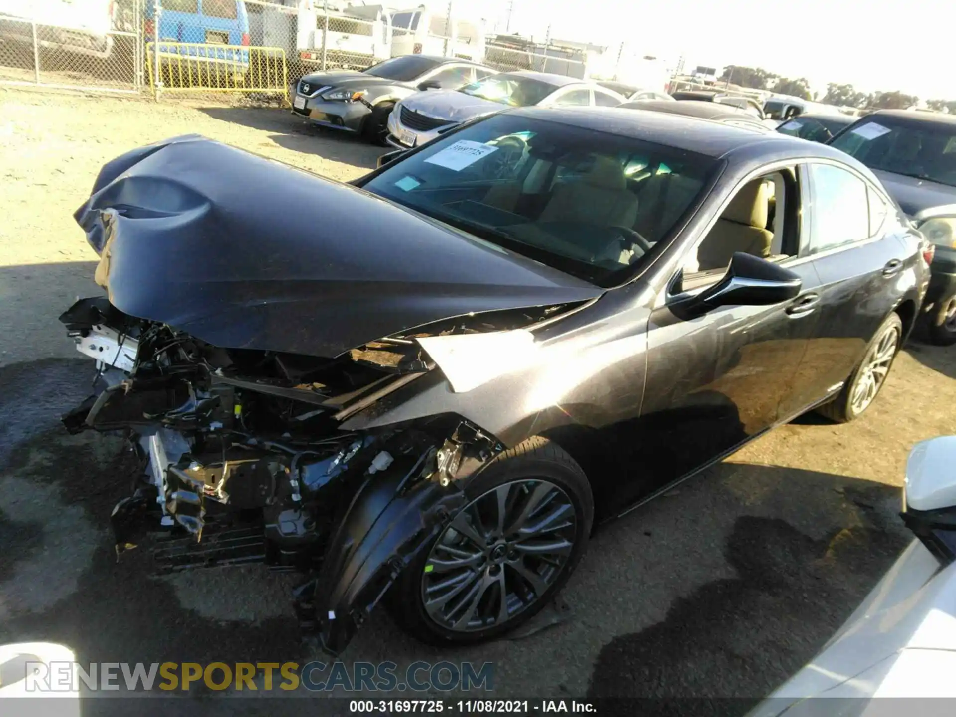 2 Photograph of a damaged car 58ADA1C14MU012860 LEXUS ES 2021