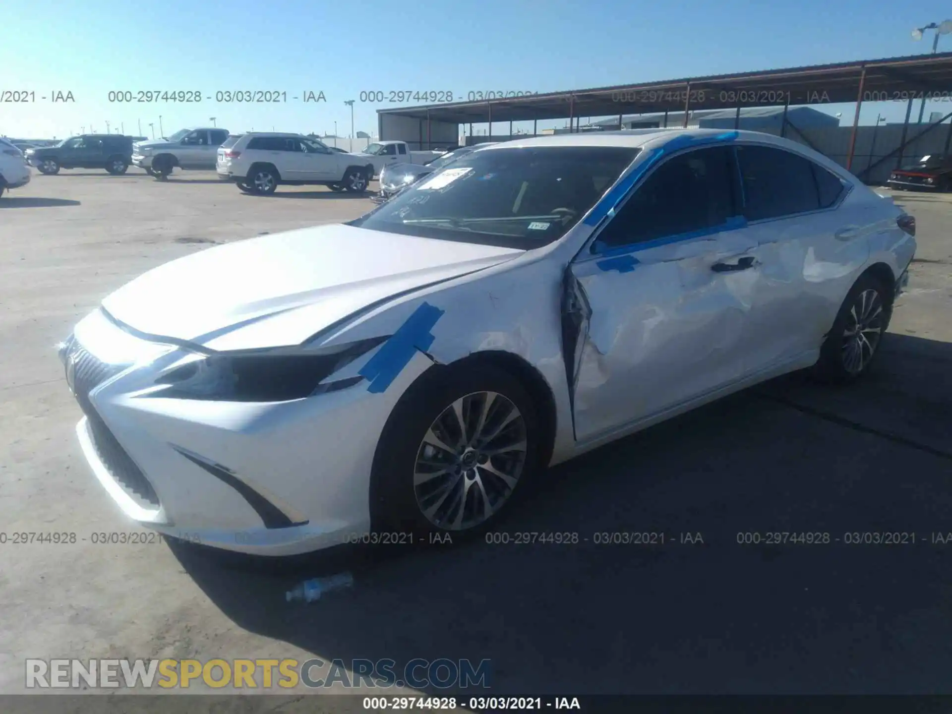 2 Photograph of a damaged car 58ADA1C17MU001755 LEXUS ES 2021