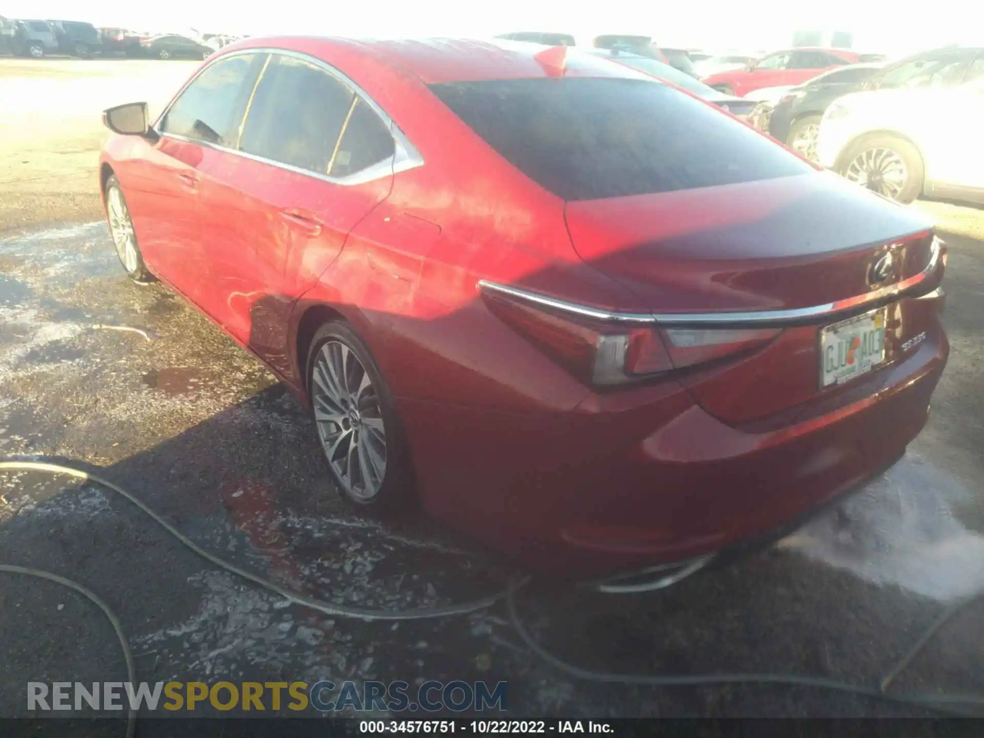 3 Photograph of a damaged car 58ADZ1B10MU103313 LEXUS ES 2021
