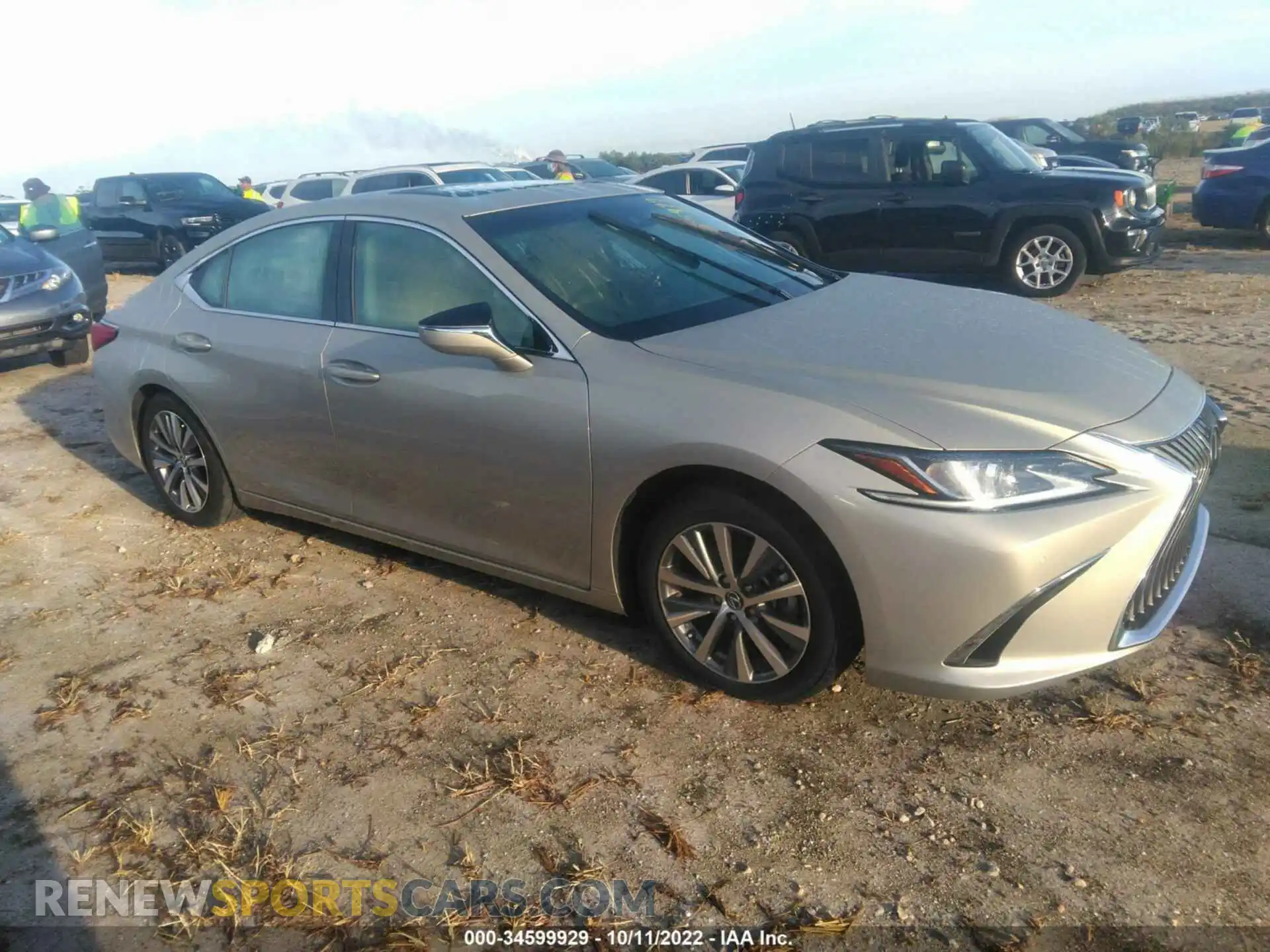1 Photograph of a damaged car 58ADZ1B15MU083463 LEXUS ES 2021