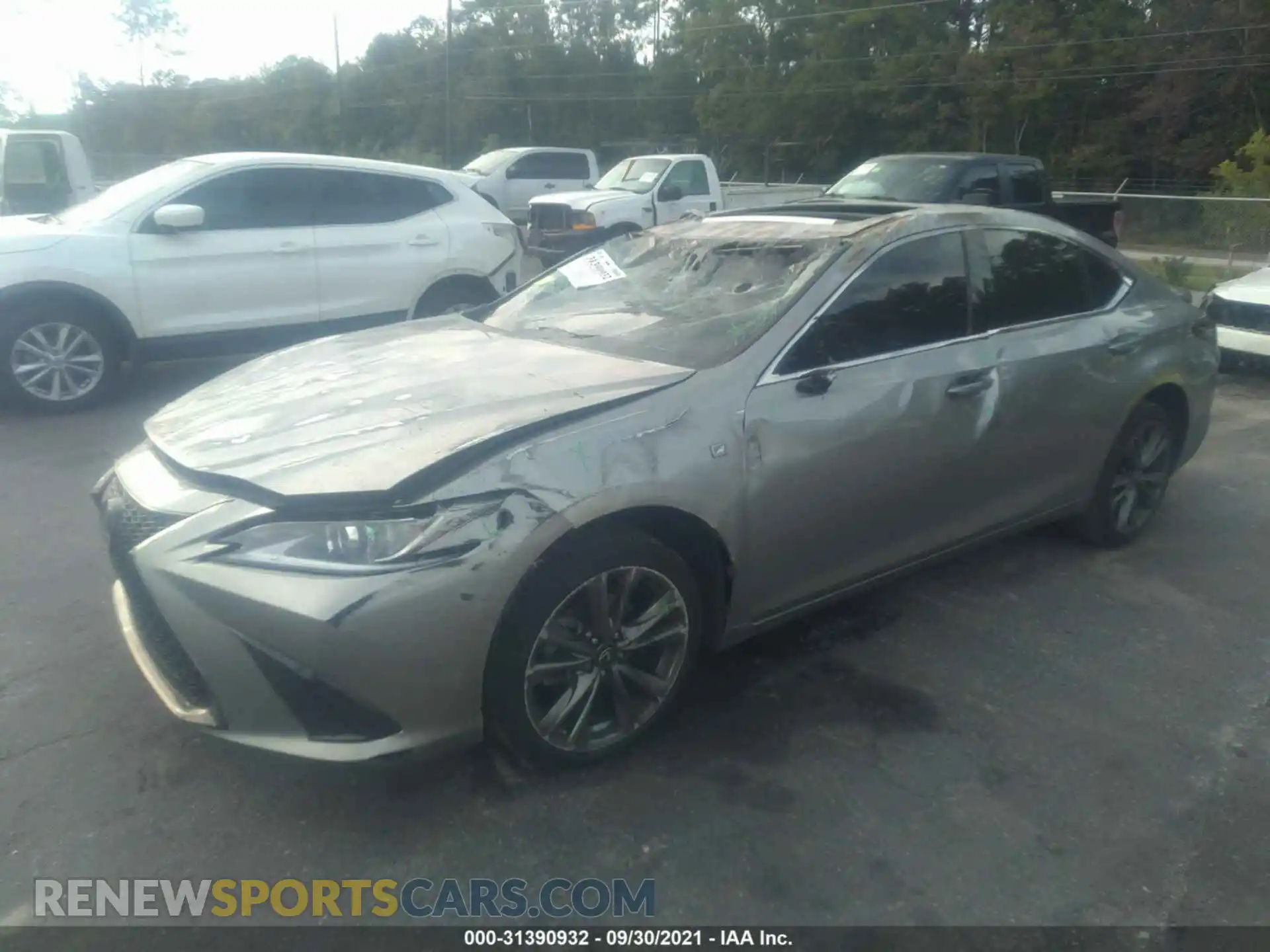 2 Photograph of a damaged car 58AGZ1B10MU090771 LEXUS ES 2021