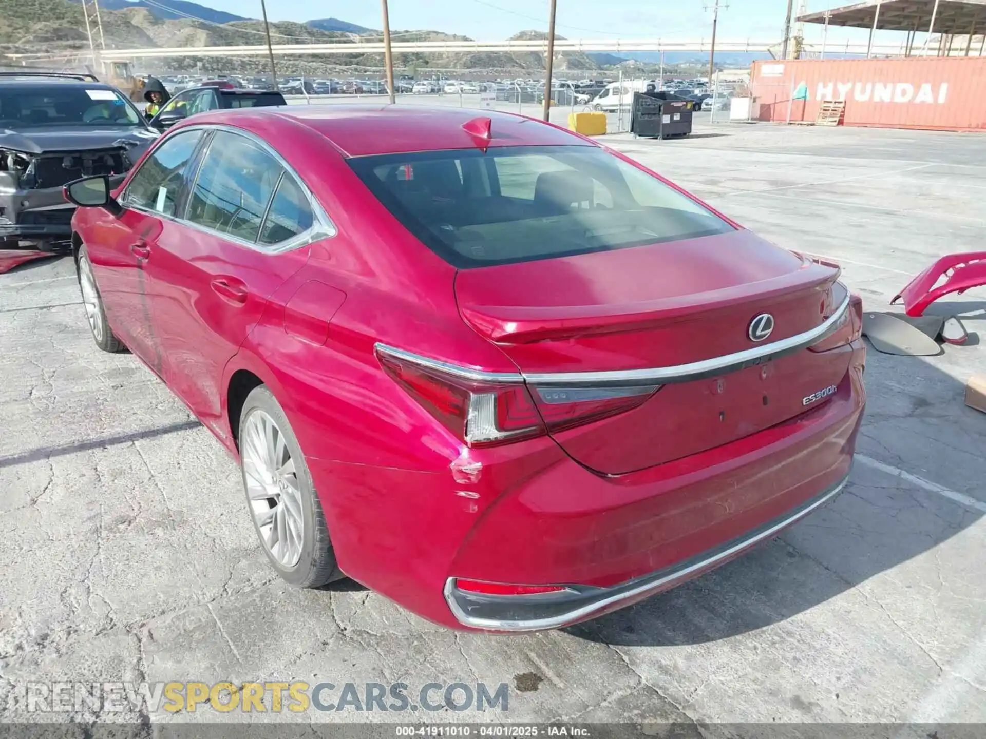 3 Photograph of a damaged car JTHB21B11K2015496 LEXUS ES 300H 2019