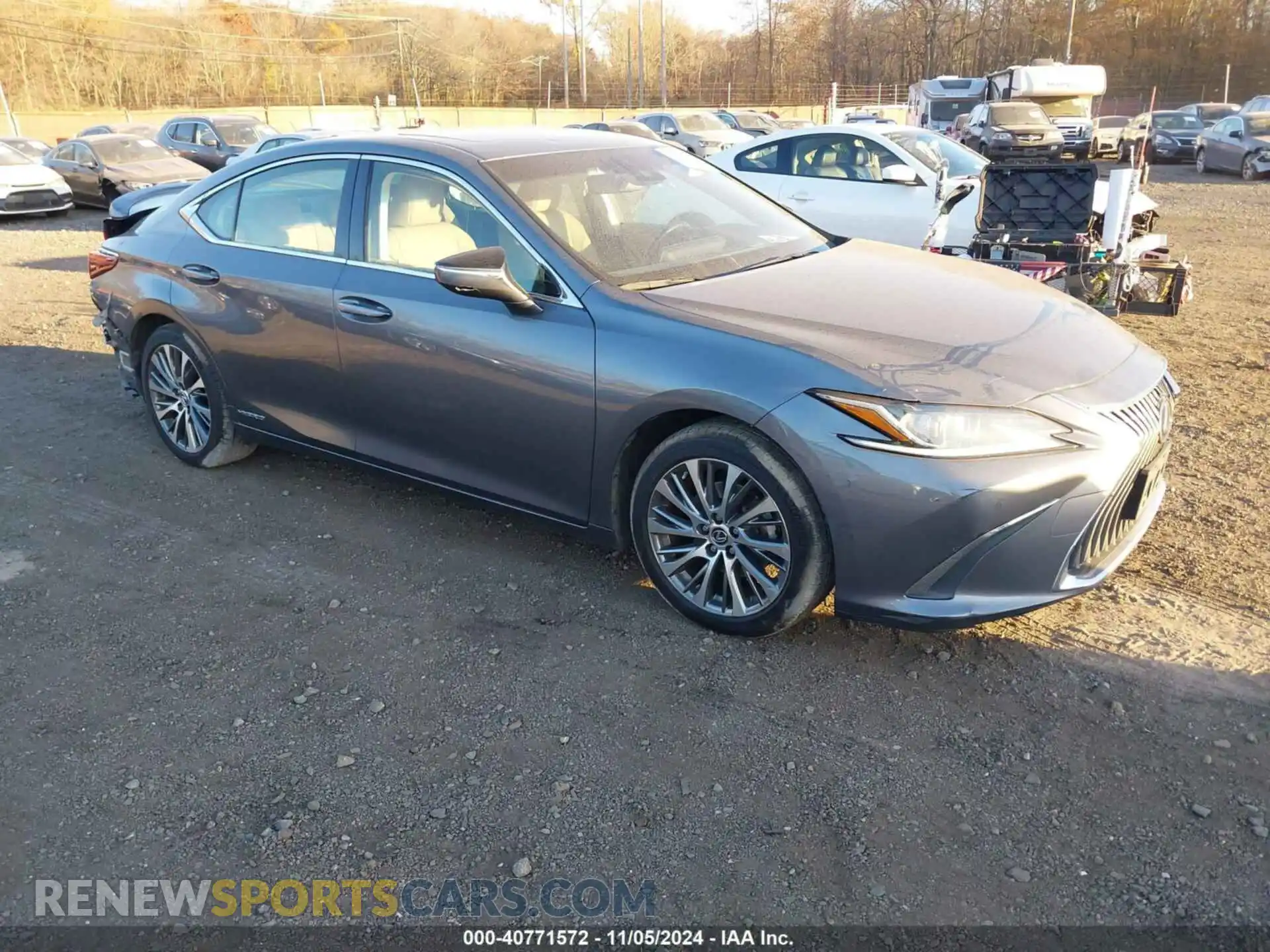 1 Photograph of a damaged car JTHB21B15K2045150 LEXUS ES 300H 2019