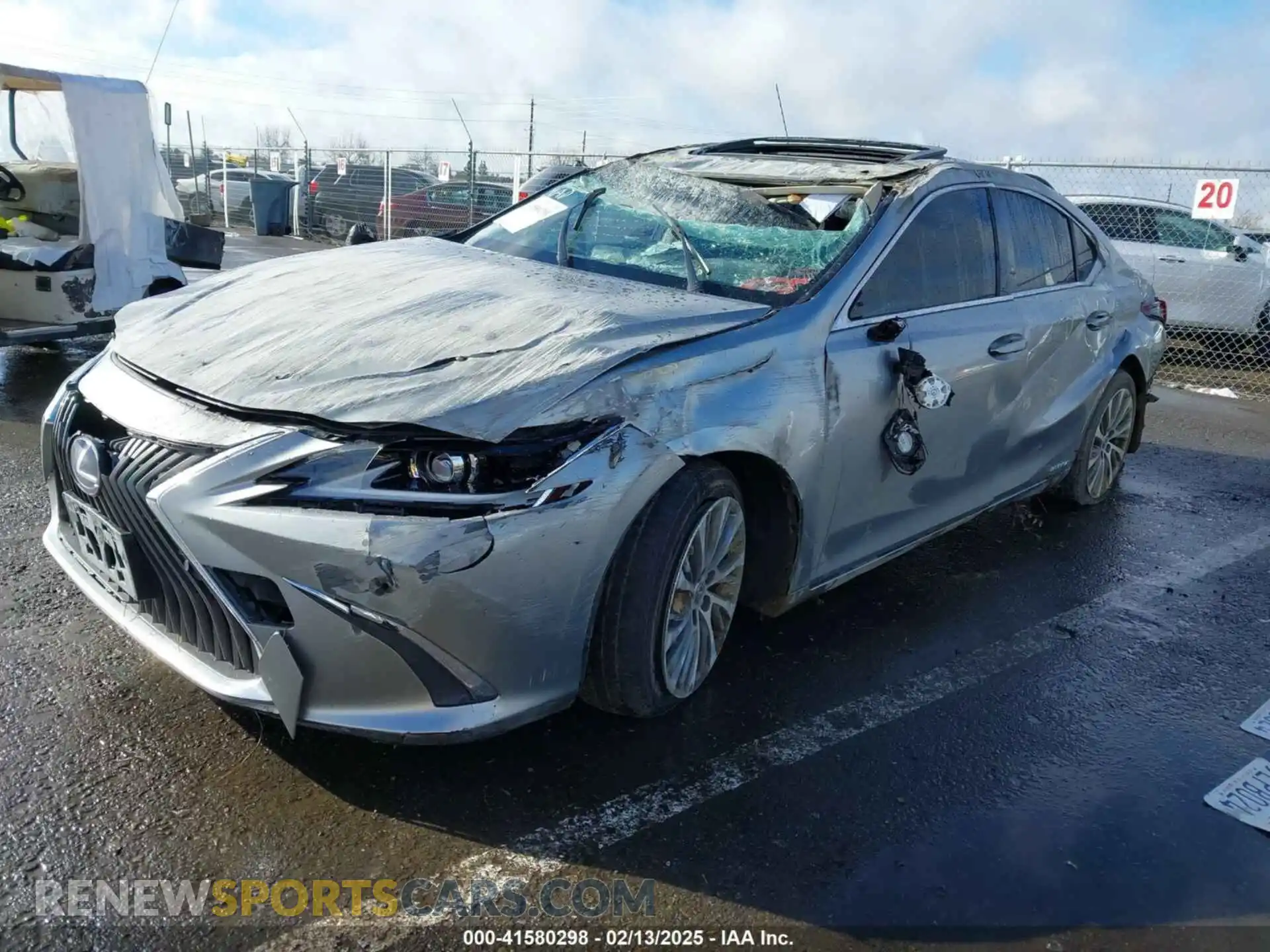 2 Photograph of a damaged car JTHB21B19K2018324 LEXUS ES 300H 2019