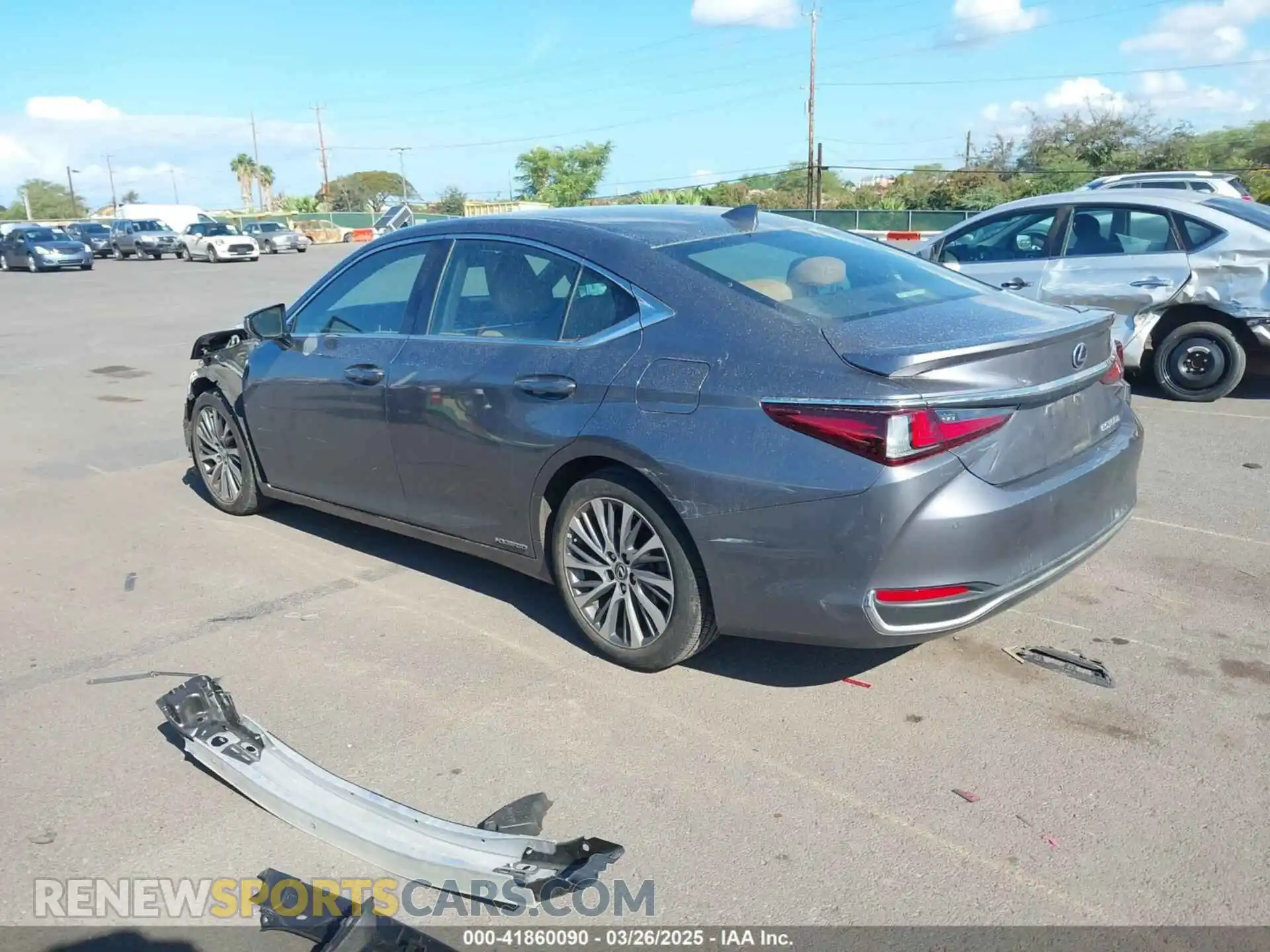 3 fotografías del automóvil dañado 58ADA1C16MU009958 LEXUS ES 300H 2021