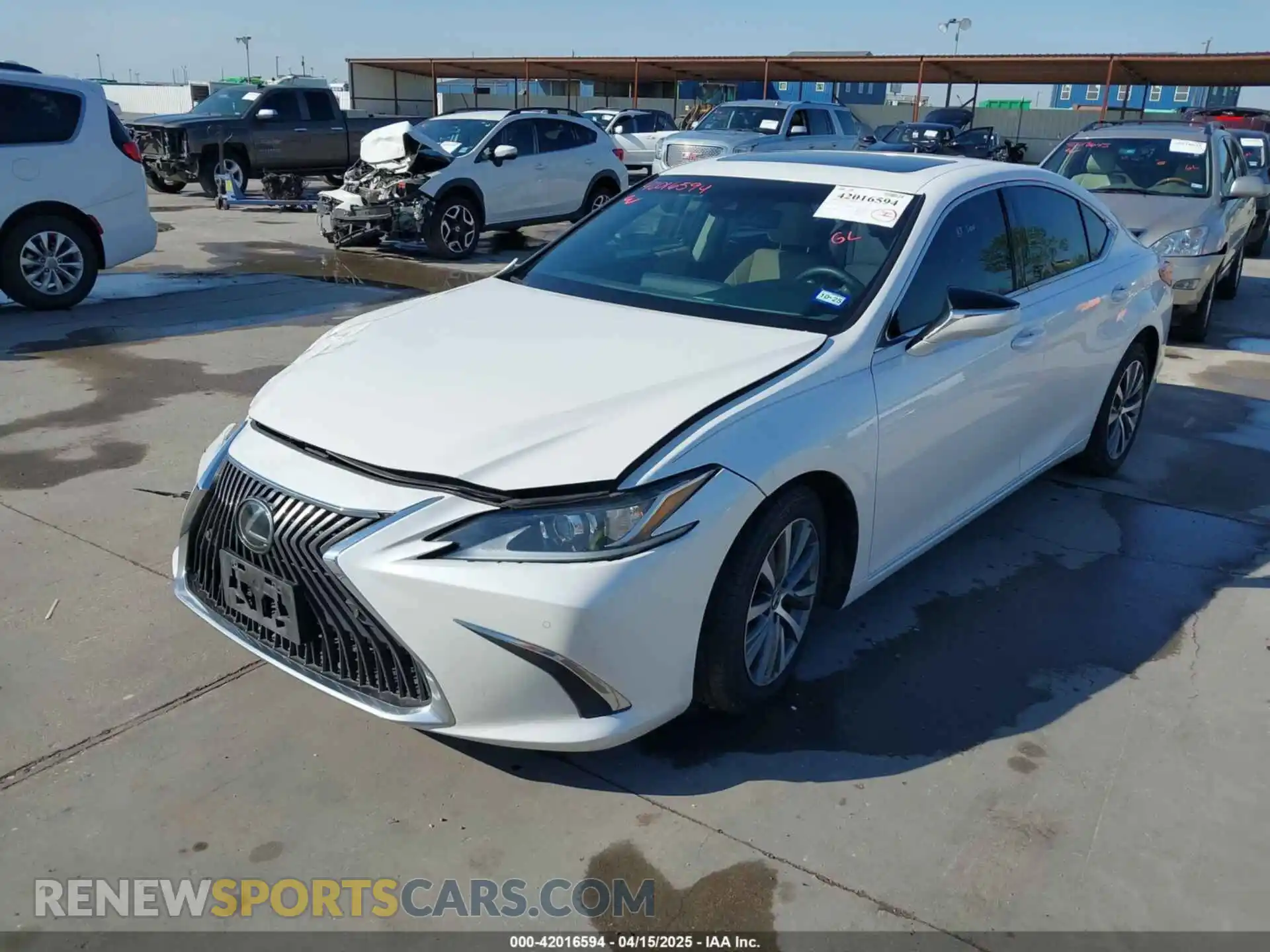 2 Photograph of a damaged car 58ABZ1B14KU034209 LEXUS ES 350 2019