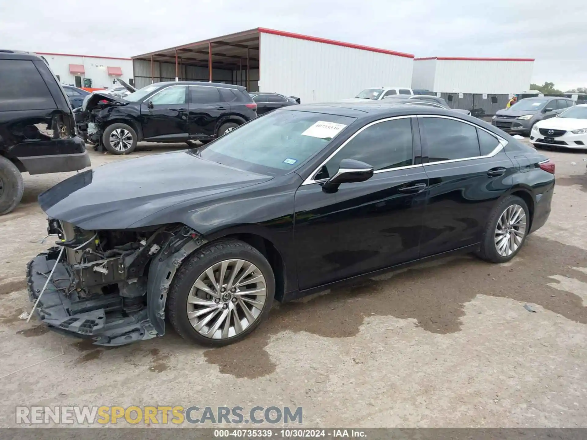 2 fotografías del automóvil dañado 58ABZ1B14KU049700 LEXUS ES 350 2019