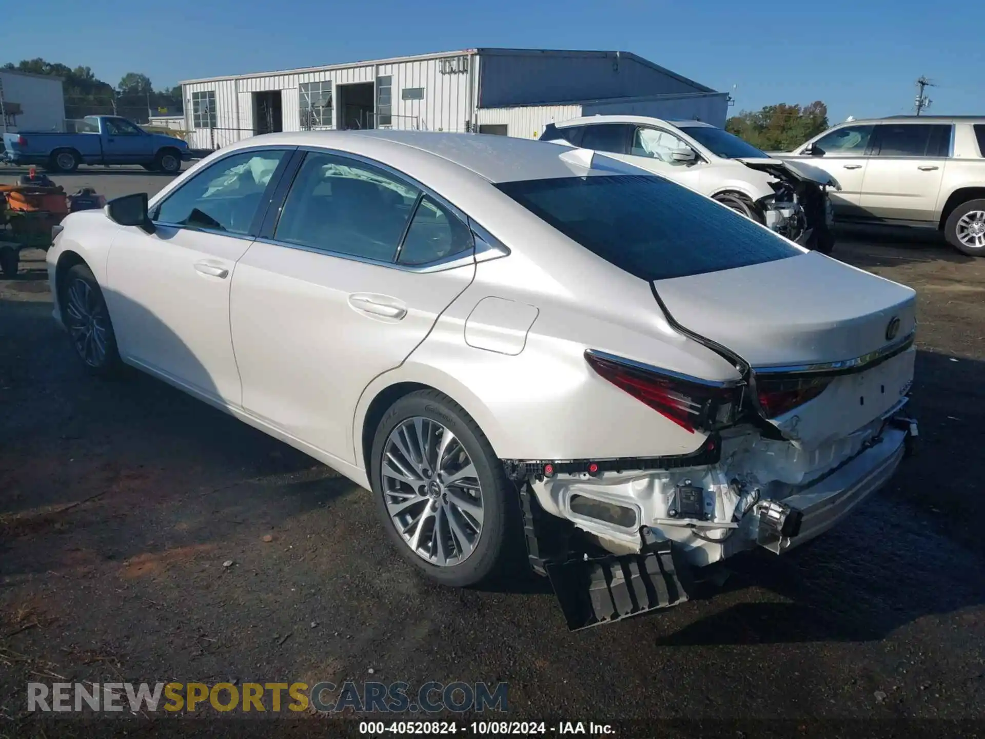3 fotografías del automóvil dañado 58ABZ1B1XKU051063 LEXUS ES 350 2019