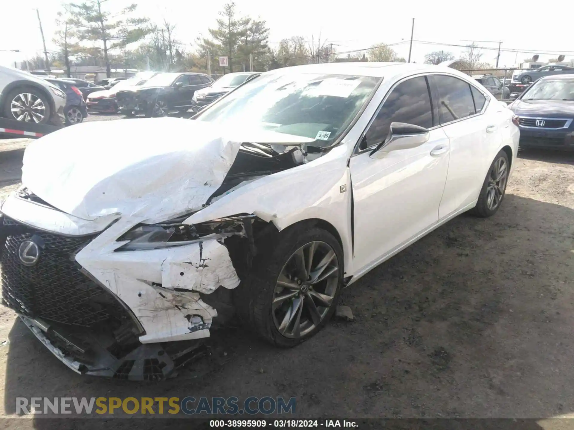 2 Photograph of a damaged car 58AGZ1B19LU054561 LEXUS ES 350 2020