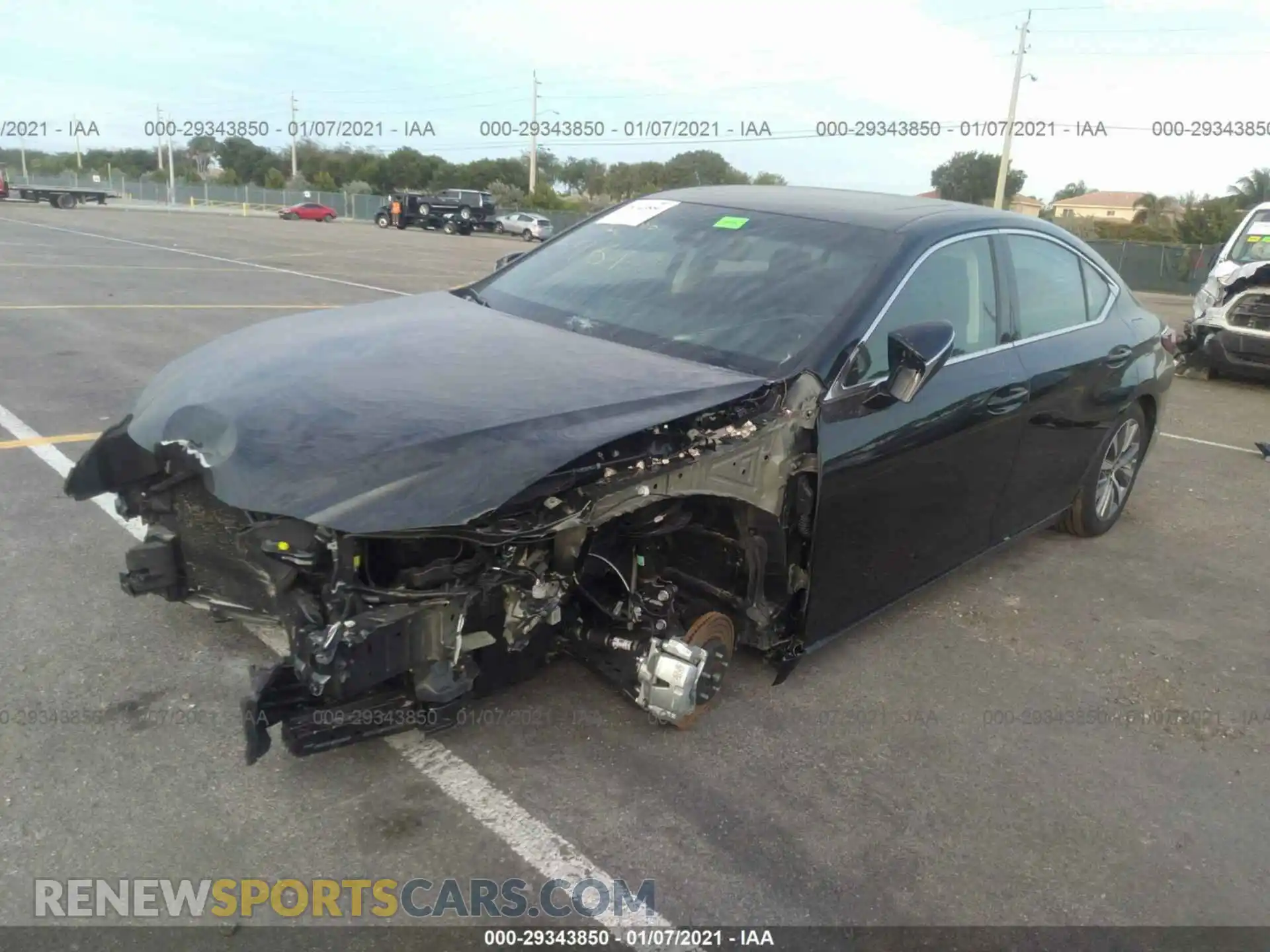 2 Photograph of a damaged car 58ACZ1B14MU085961 LEXUS ES 350 2021