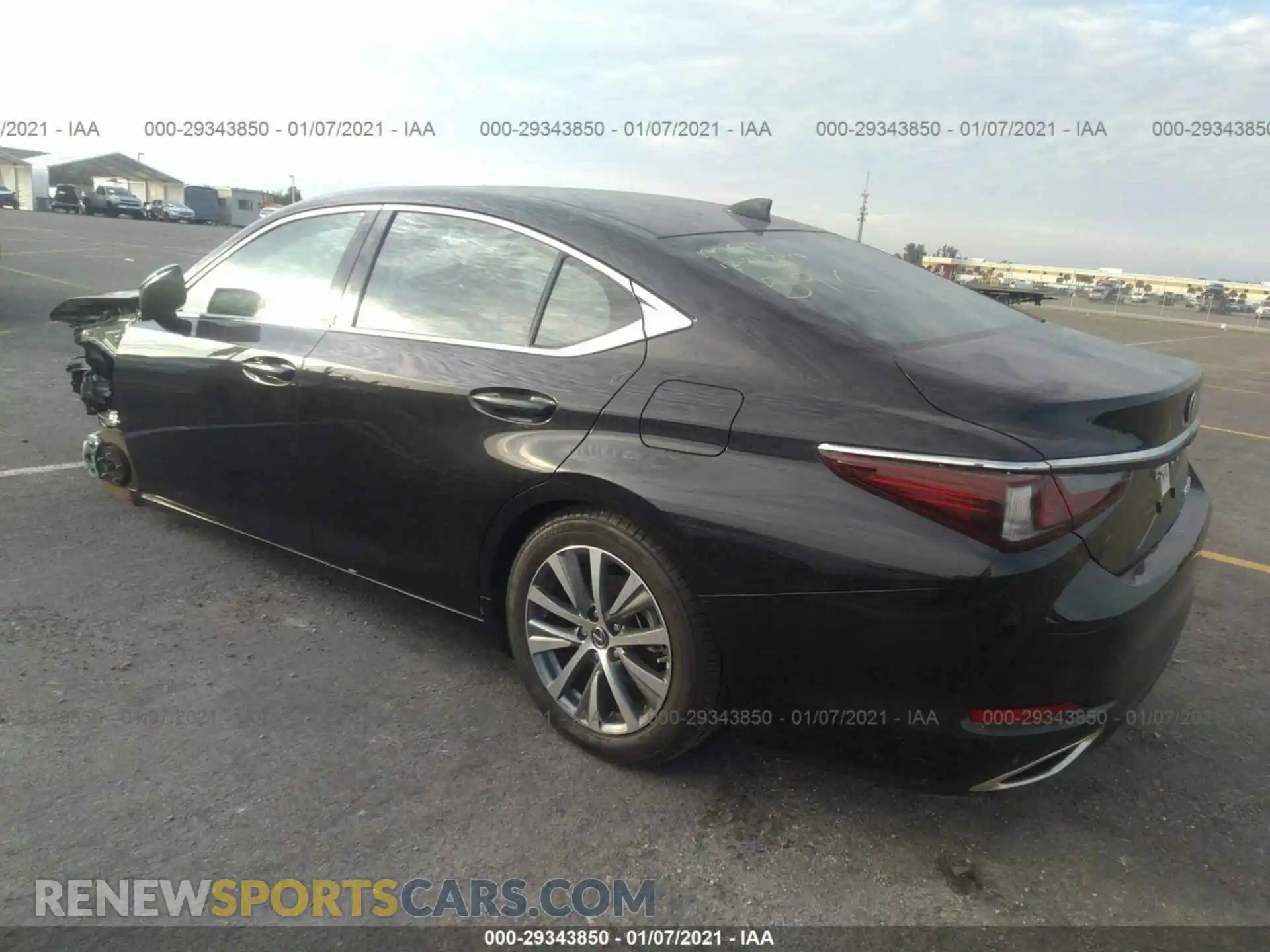 3 Photograph of a damaged car 58ACZ1B14MU085961 LEXUS ES 350 2021