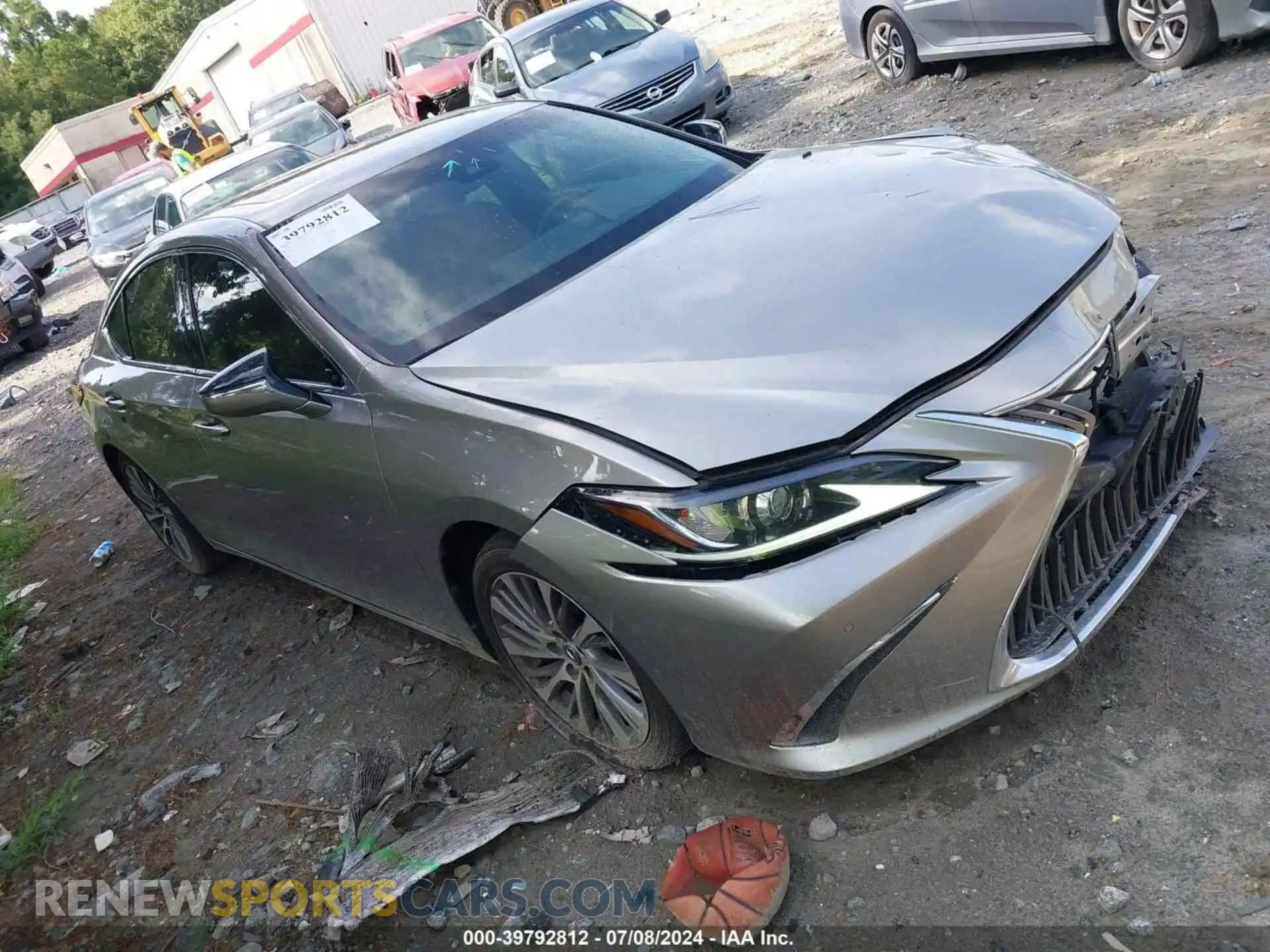 1 Photograph of a damaged car 58ADZ1B12MU091469 LEXUS ES 350 2021