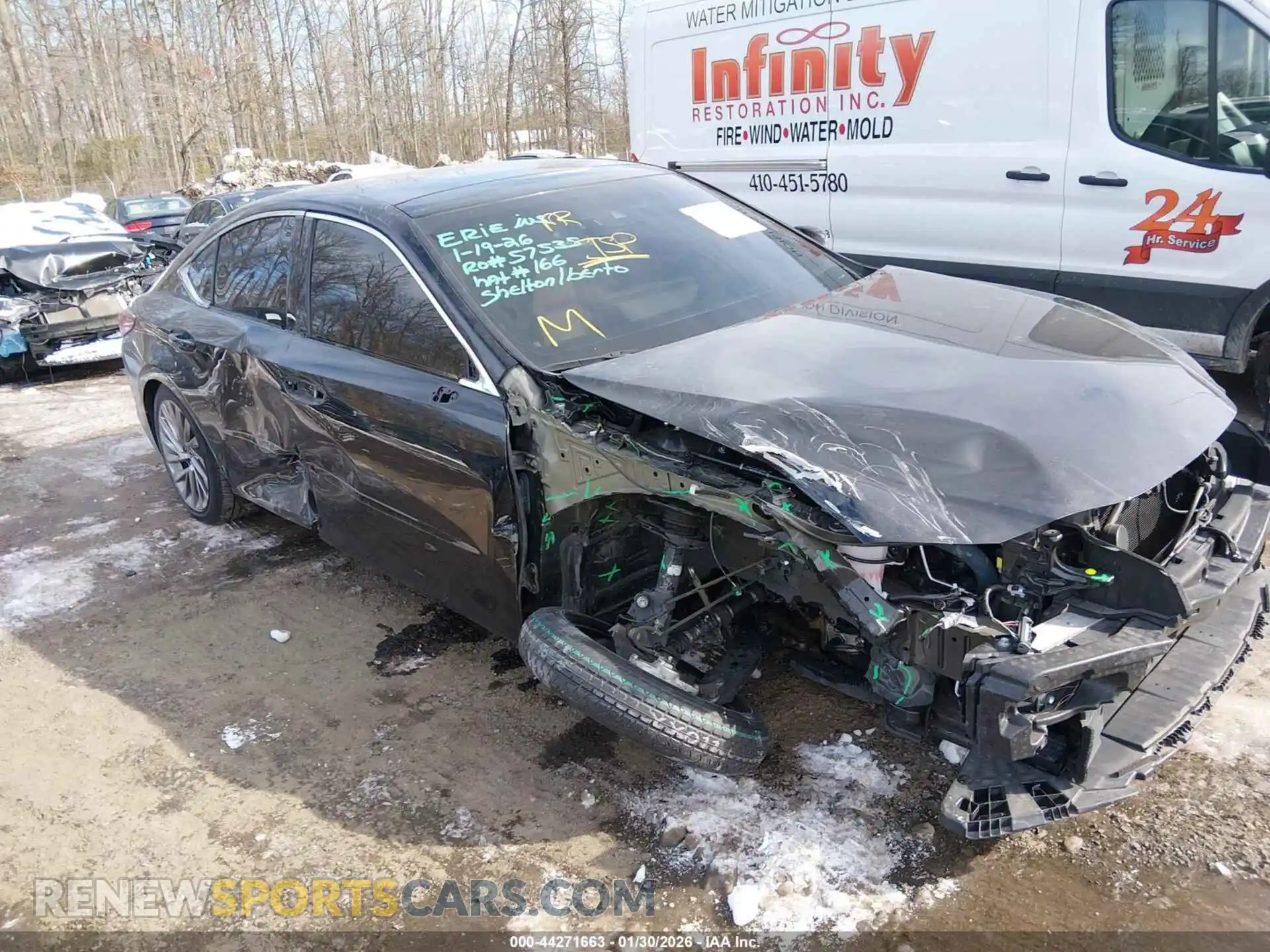 1 Photograph of a damaged car 58AFZ1B1XNU127208 LEXUS ES 350 2022