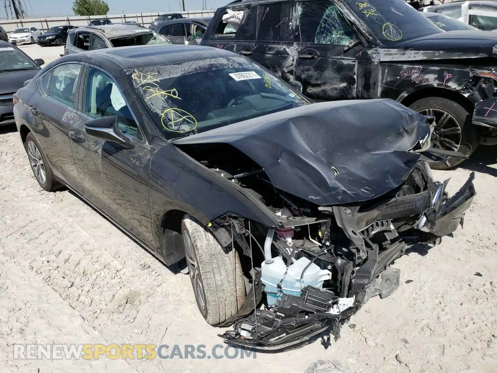1 Photograph of a damaged car 58AD11D12MU003282 LEXUS ES250 2021