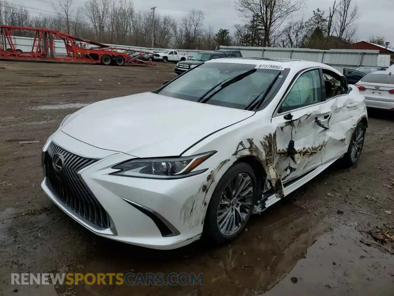 1 Photograph of a damaged car 58AD11D18MU006719 LEXUS ES250 2021