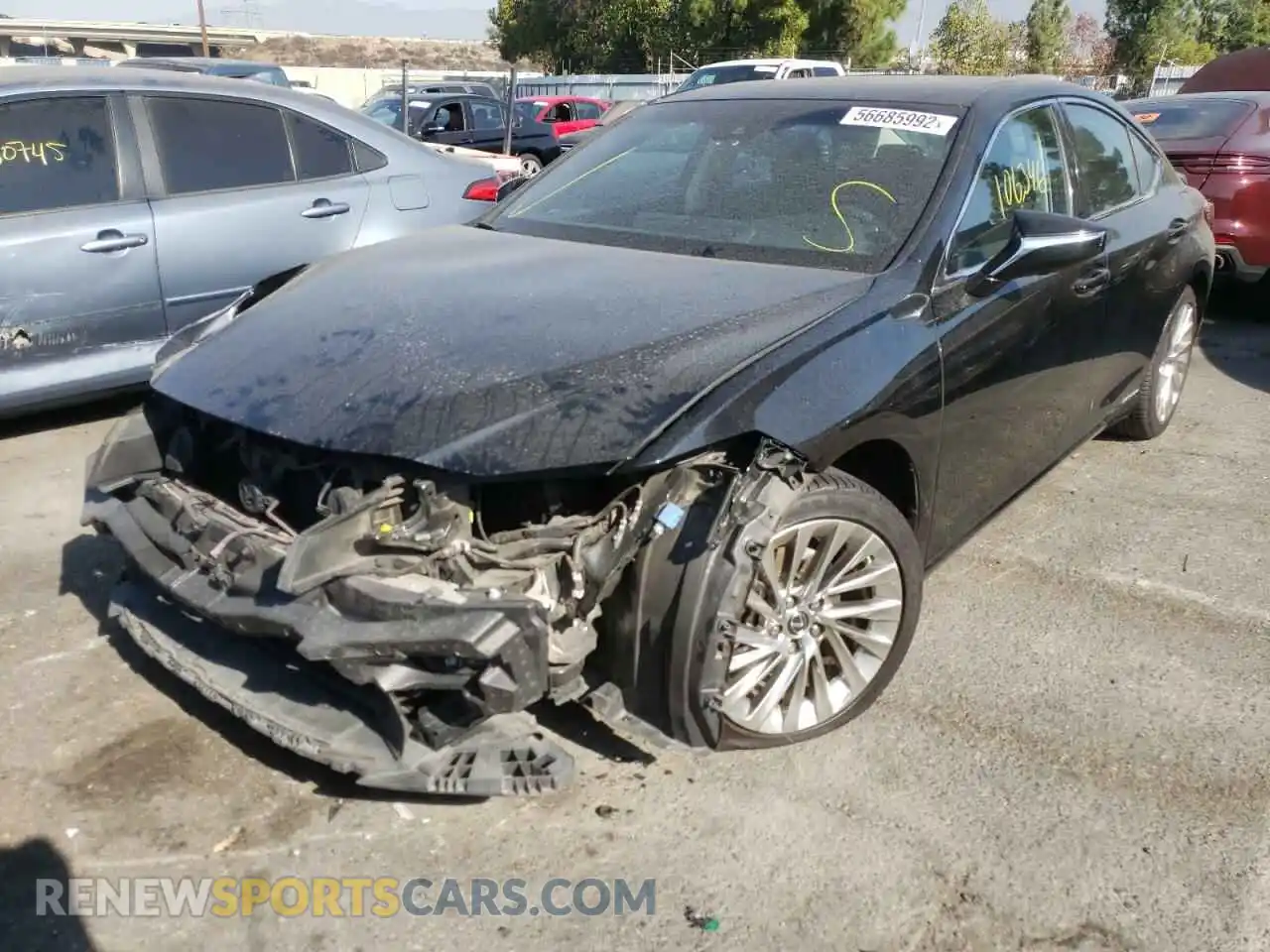 2 Photograph of a damaged car JTHB21B16K2026574 LEXUS ES300 2019