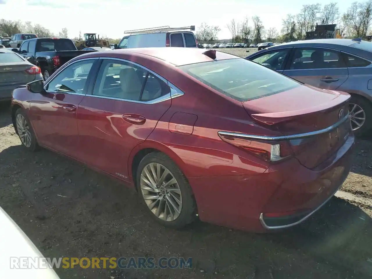 2 Photograph of a damaged car JTHB21B18K2021859 LEXUS ES300 2019