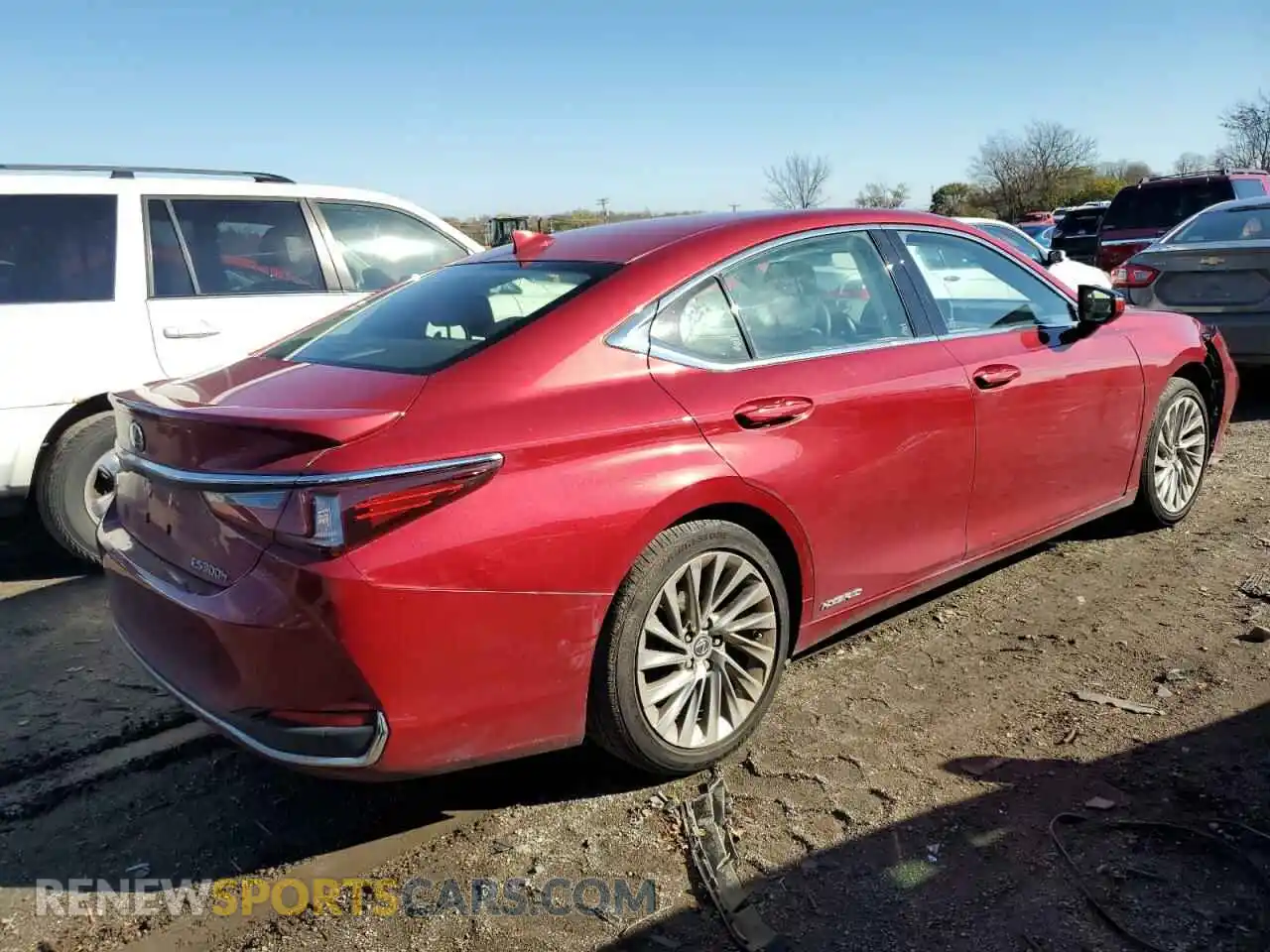 3 Photograph of a damaged car JTHB21B18K2021859 LEXUS ES300 2019