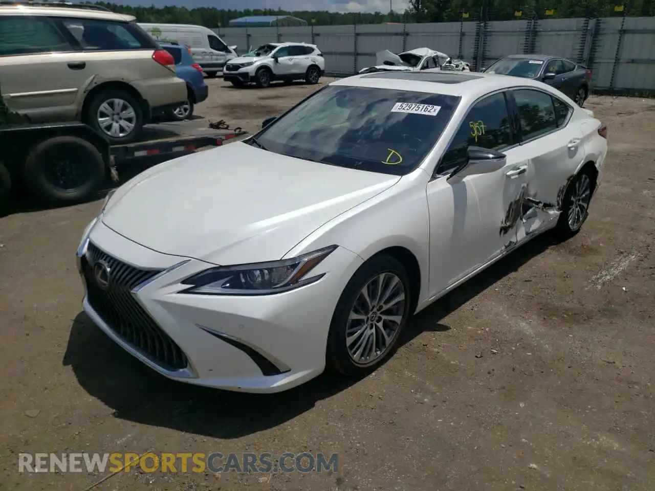 2 Photograph of a damaged car 58AD21B14LU012094 LEXUS ES300 2020