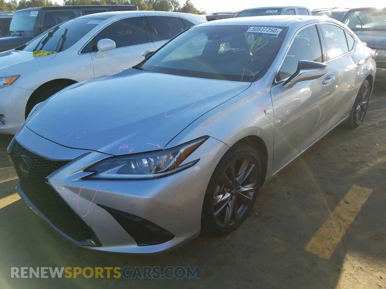 2 Photograph of a damaged car 58ABZ1B10KU048429 LEXUS ES350 2019