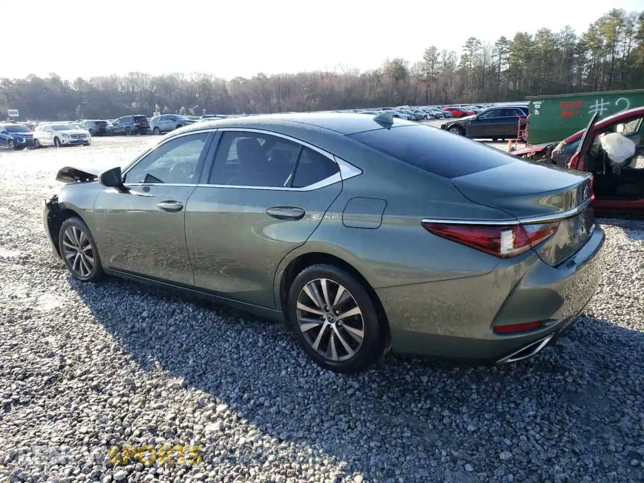 2 Photograph of a damaged car 58ABZ1B11KU023085 LEXUS ES350 2019