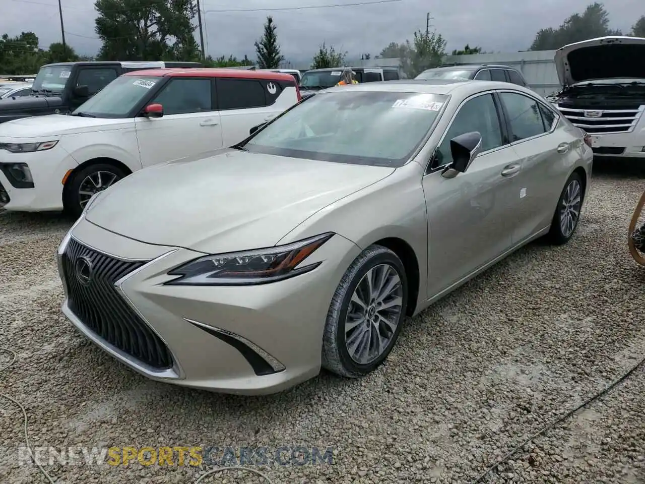1 Photograph of a damaged car 58ABZ1B11KU026603 LEXUS ES350 2019