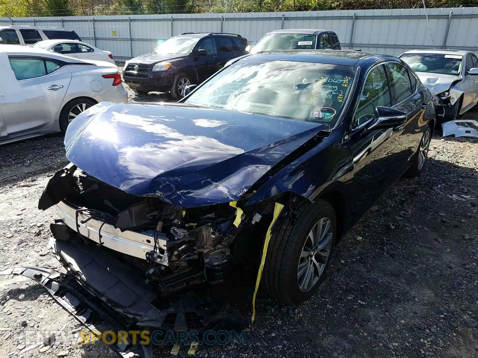 2 Photograph of a damaged car 58ABZ1B11KU030795 LEXUS ES350 2019