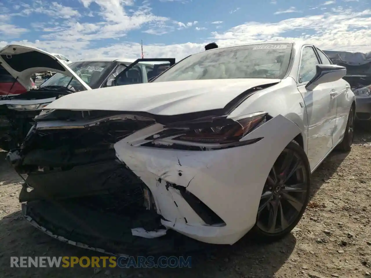 2 Photograph of a damaged car 58ABZ1B11KU037262 LEXUS ES350 2019