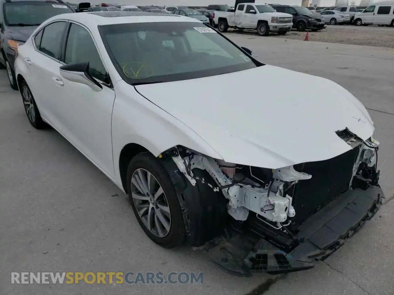 1 Photograph of a damaged car 58ABZ1B11KU044955 LEXUS ES350 2019