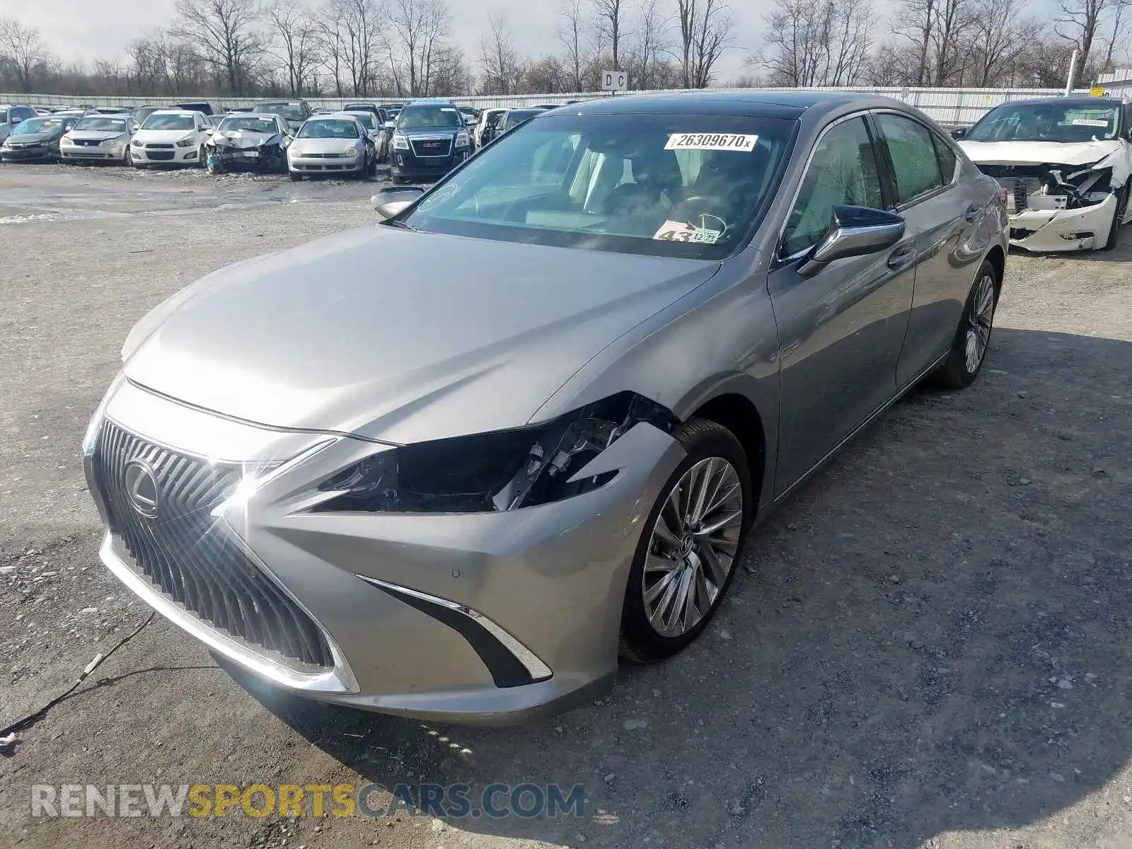 2 Photograph of a damaged car 58ABZ1B12KU016906 LEXUS ES350 2019