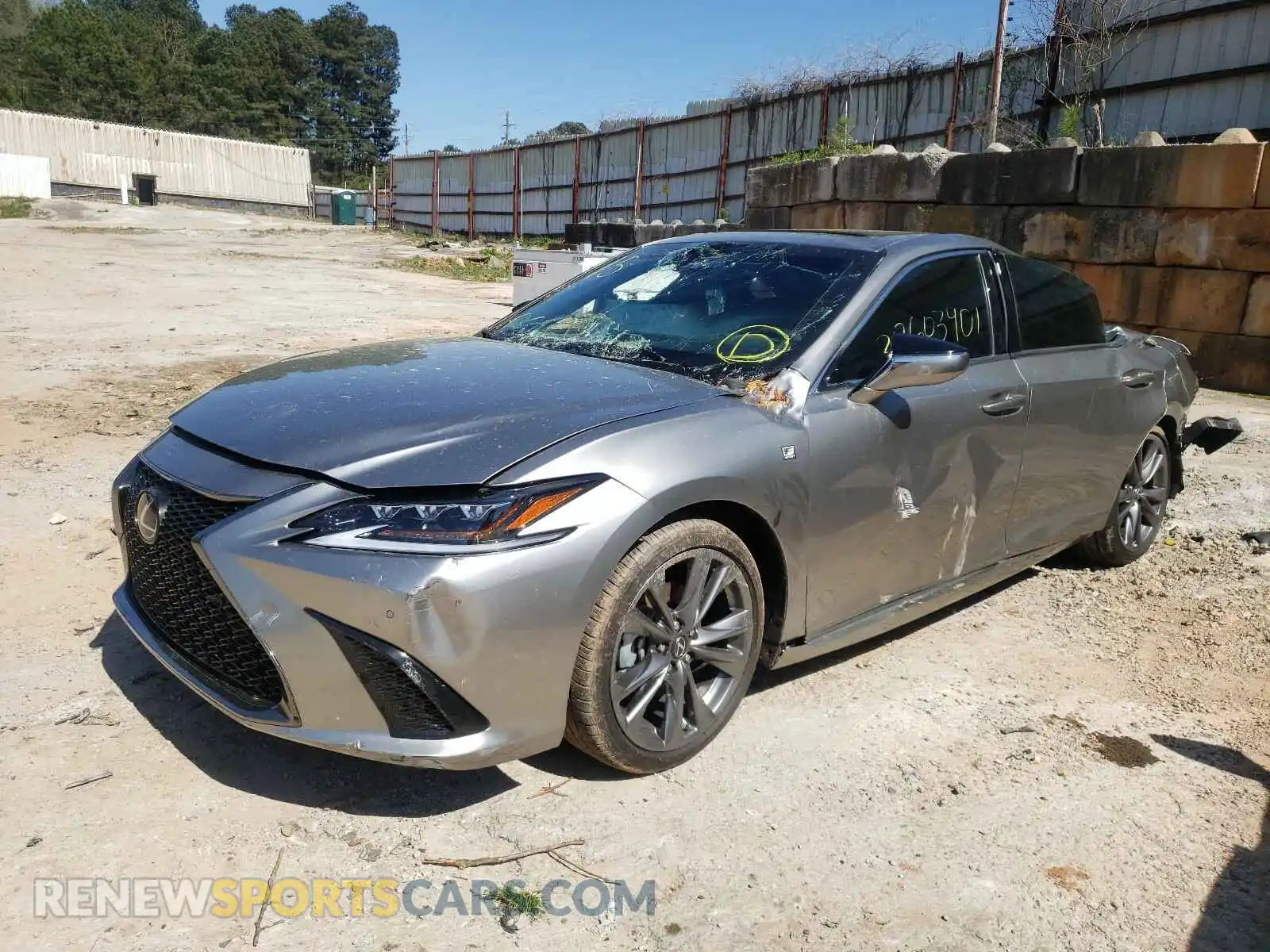 2 Photograph of a damaged car 58ABZ1B13KU043564 LEXUS ES350 2019