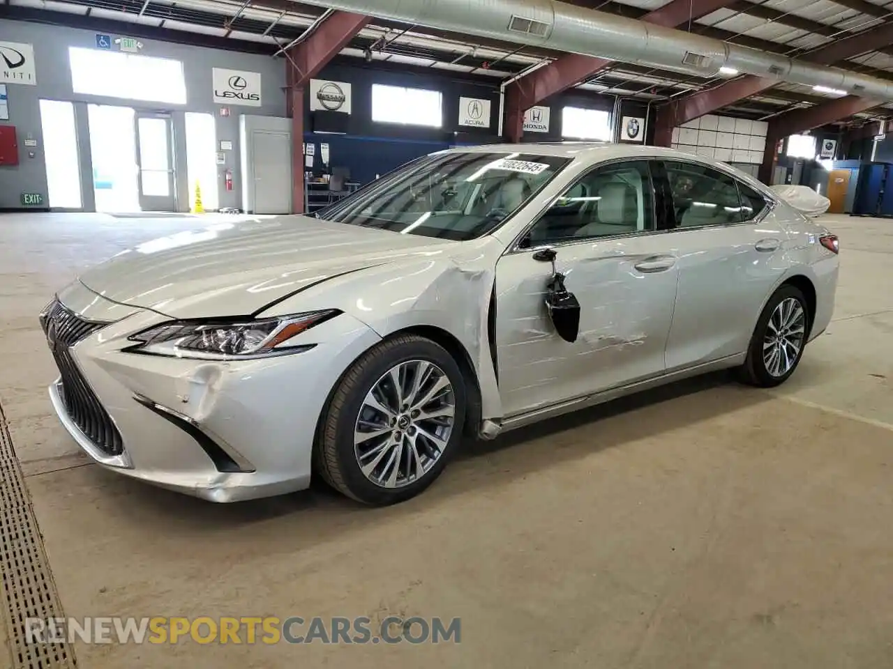1 Photograph of a damaged car 58ABZ1B14KU028703 LEXUS ES350 2019