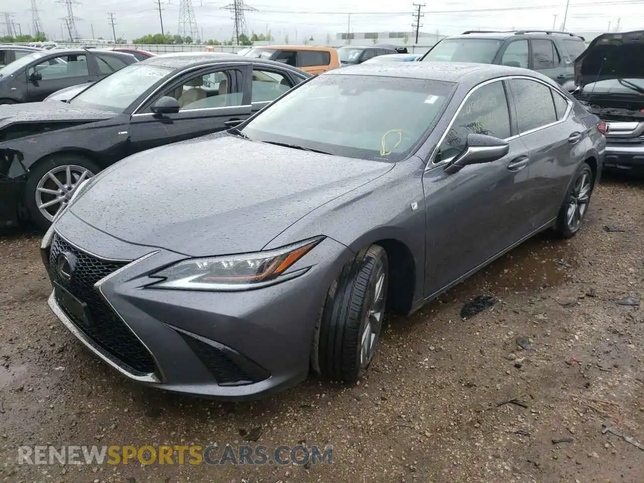 2 Photograph of a damaged car 58ABZ1B14KU050569 LEXUS ES350 2019