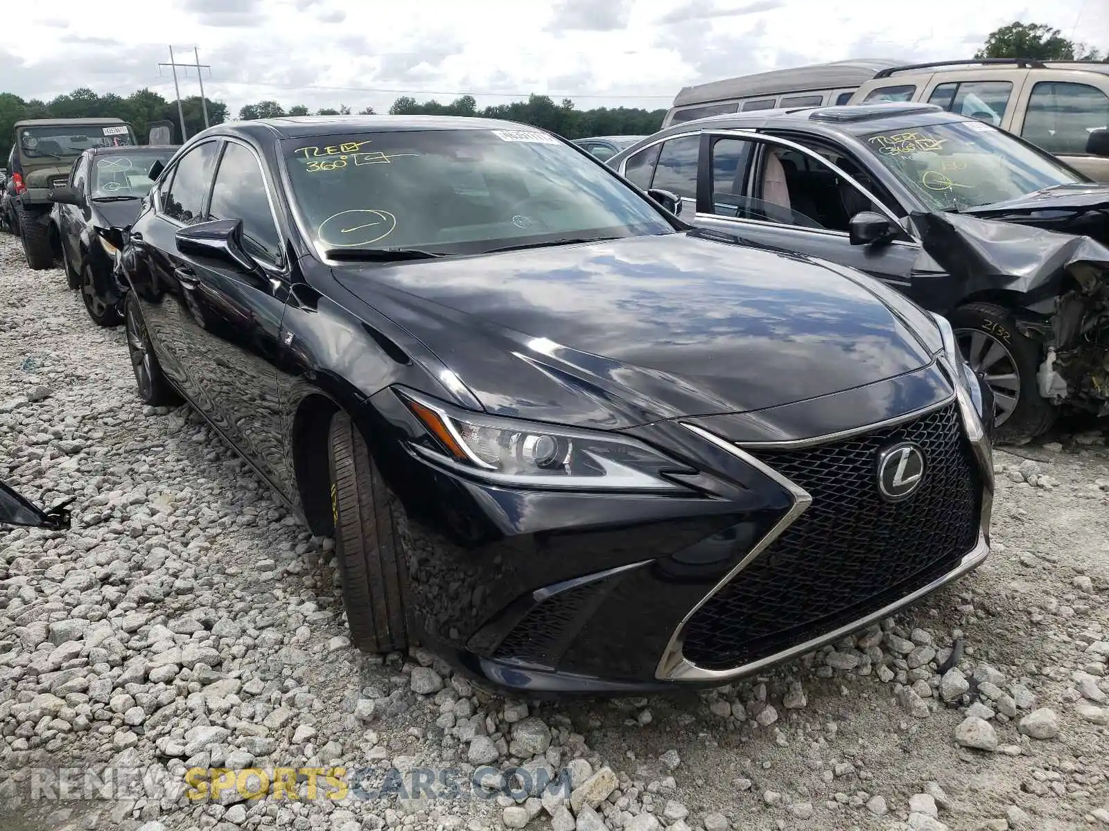 1 Photograph of a damaged car 58ABZ1B15KU015152 LEXUS ES350 2019