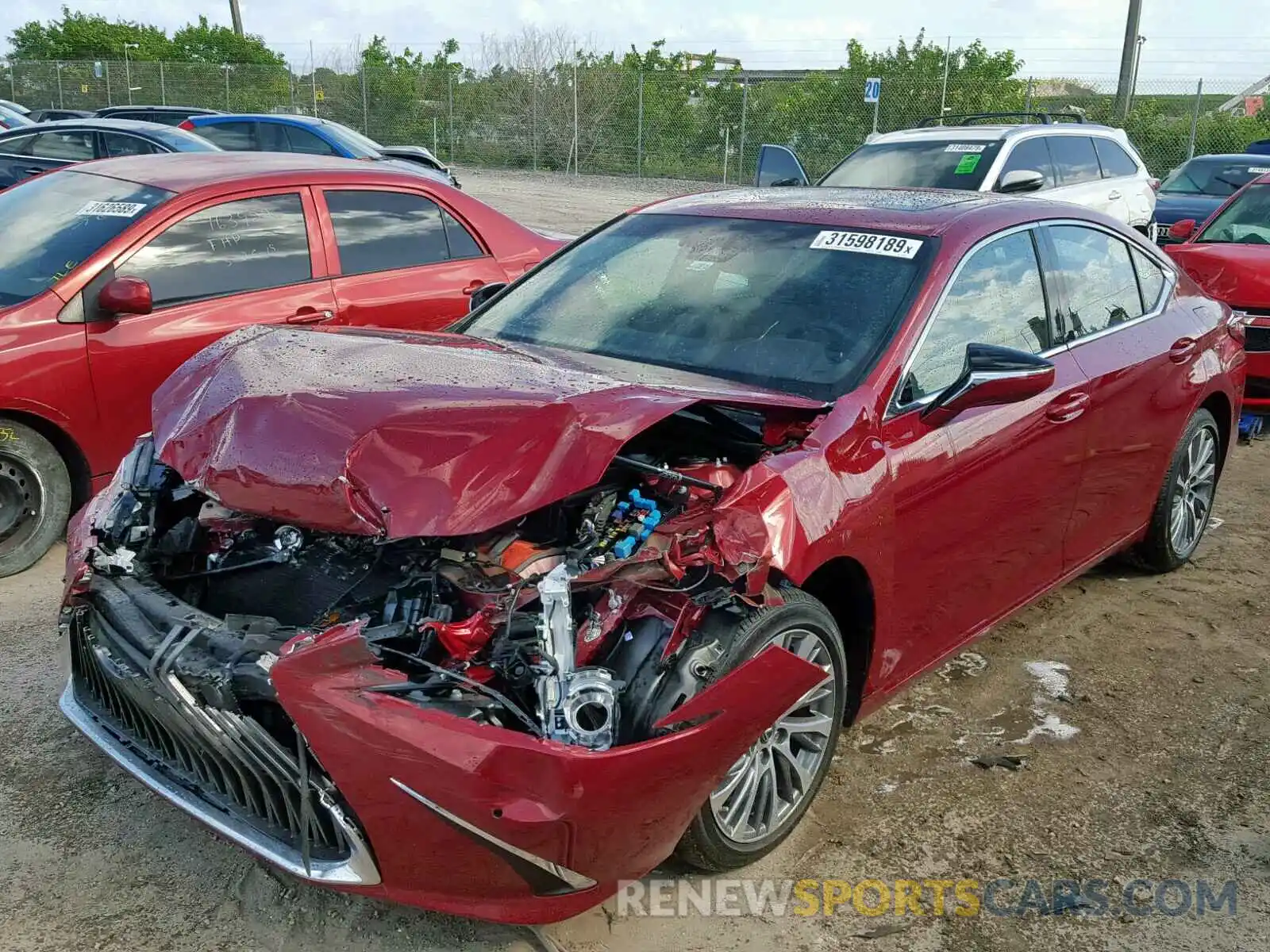 2 Photograph of a damaged car 58ABZ1B16KU028198 LEXUS ES350 2019