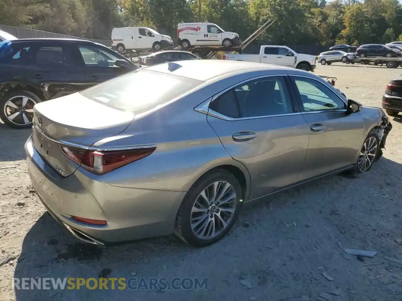 3 fotografías del automóvil dañado 58ABZ1B16KU040402 LEXUS ES350 2019