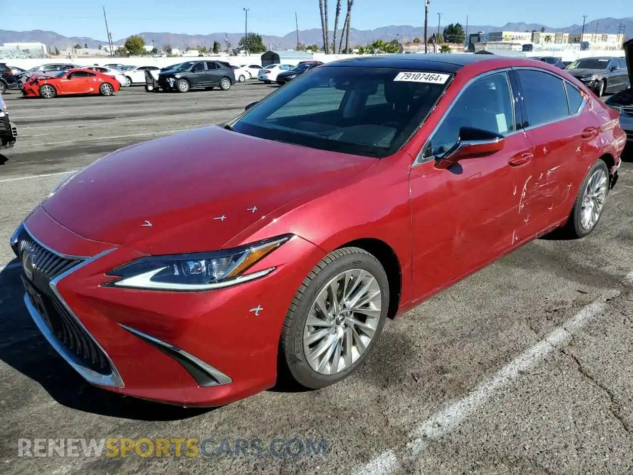 1 Photograph of a damaged car 58ABZ1B16KU047060 LEXUS ES350 2019