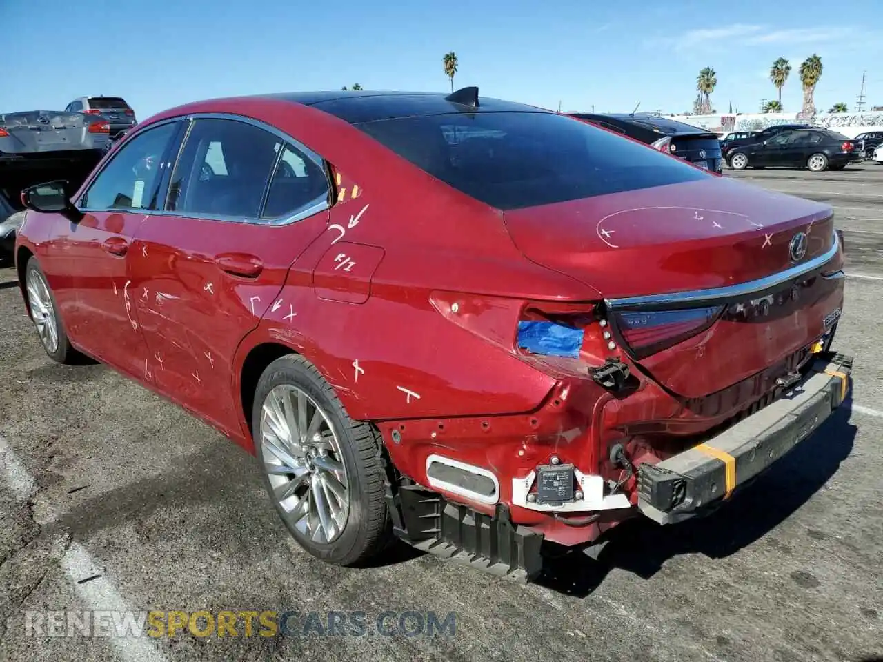 2 Photograph of a damaged car 58ABZ1B16KU047060 LEXUS ES350 2019
