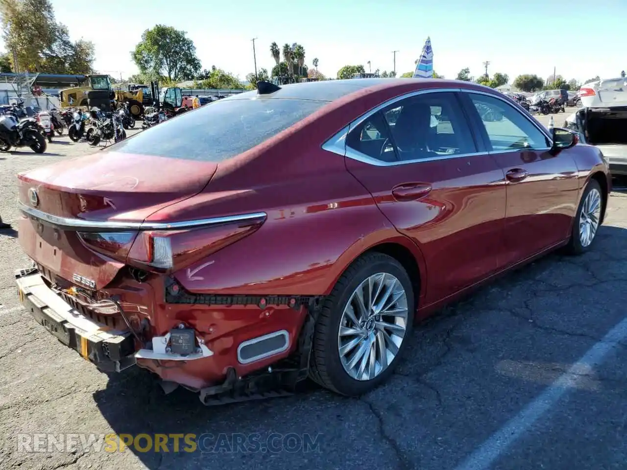 3 Photograph of a damaged car 58ABZ1B16KU047060 LEXUS ES350 2019