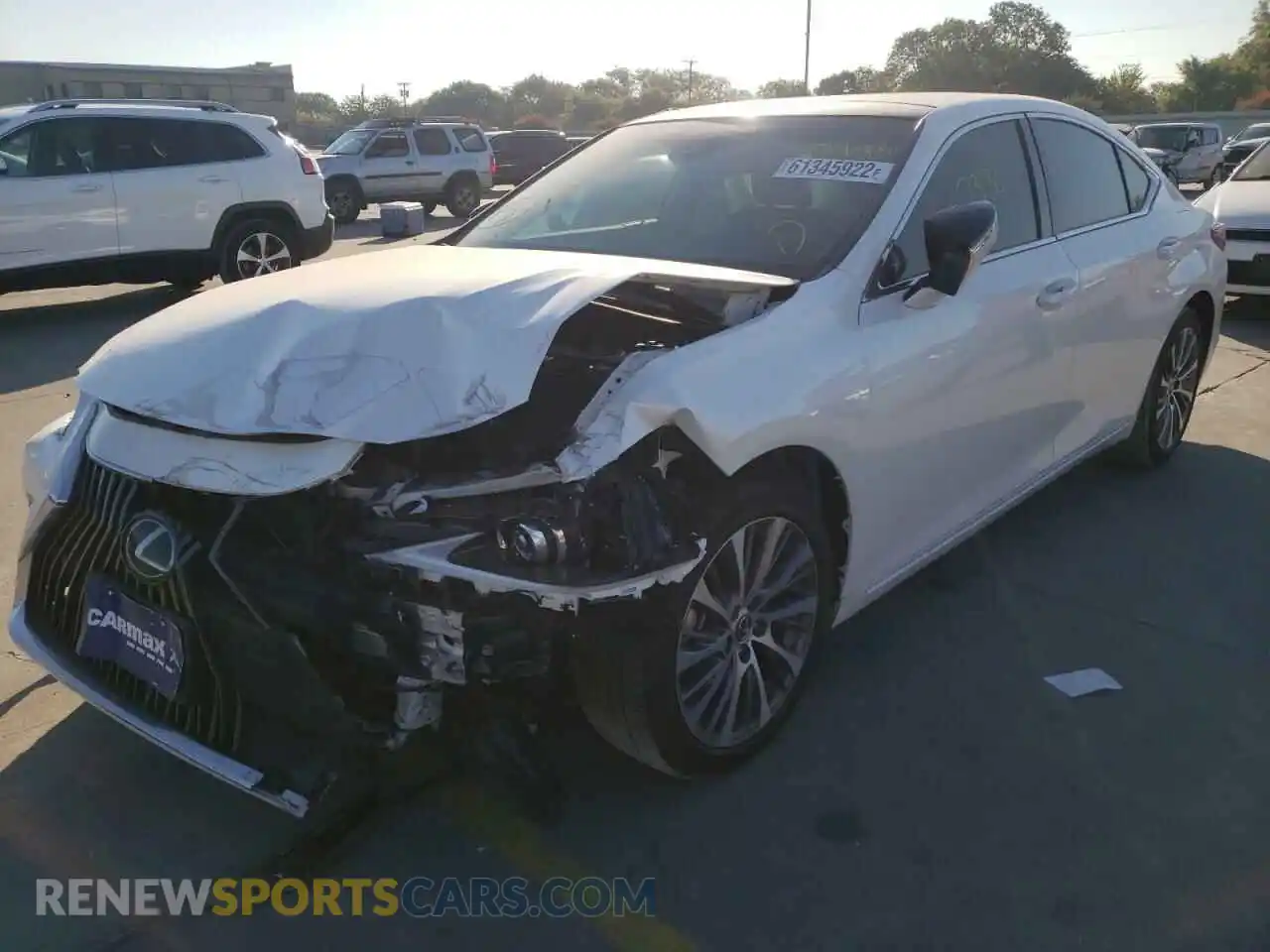 2 Photograph of a damaged car 58ABZ1B17KU006405 LEXUS ES350 2019