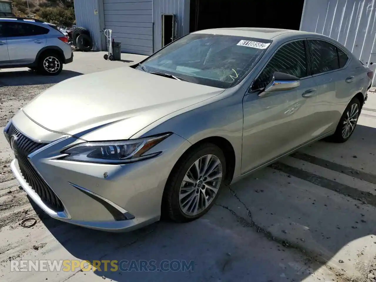 2 Photograph of a damaged car 58ABZ1B17KU049660 LEXUS ES350 2019