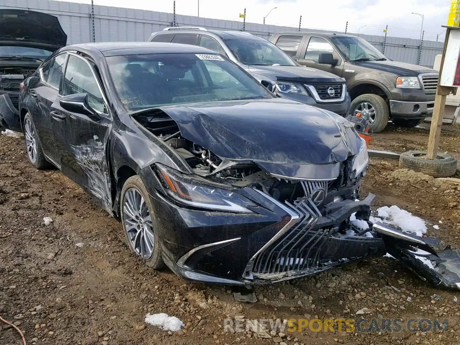 1 Photograph of a damaged car 58ABZ1B18KU001424 LEXUS ES350 2019