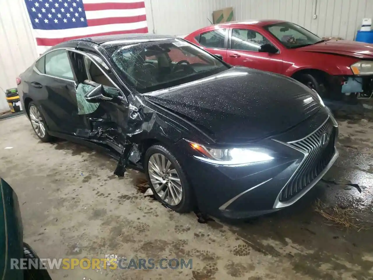 1 Photograph of a damaged car 58ABZ1B18KU033497 LEXUS ES350 2019