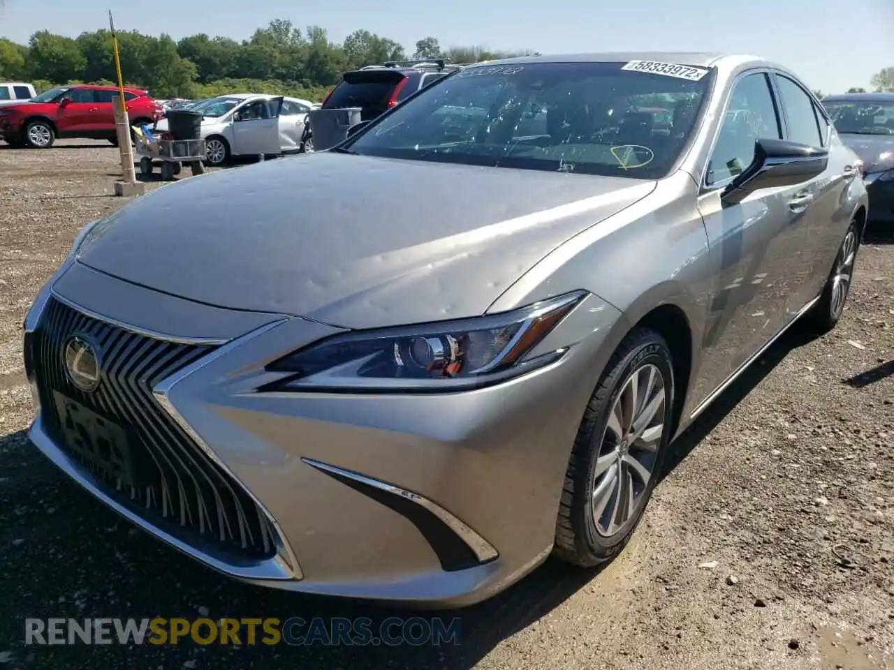 2 Photograph of a damaged car 58ABZ1B19KU008205 LEXUS ES350 2019