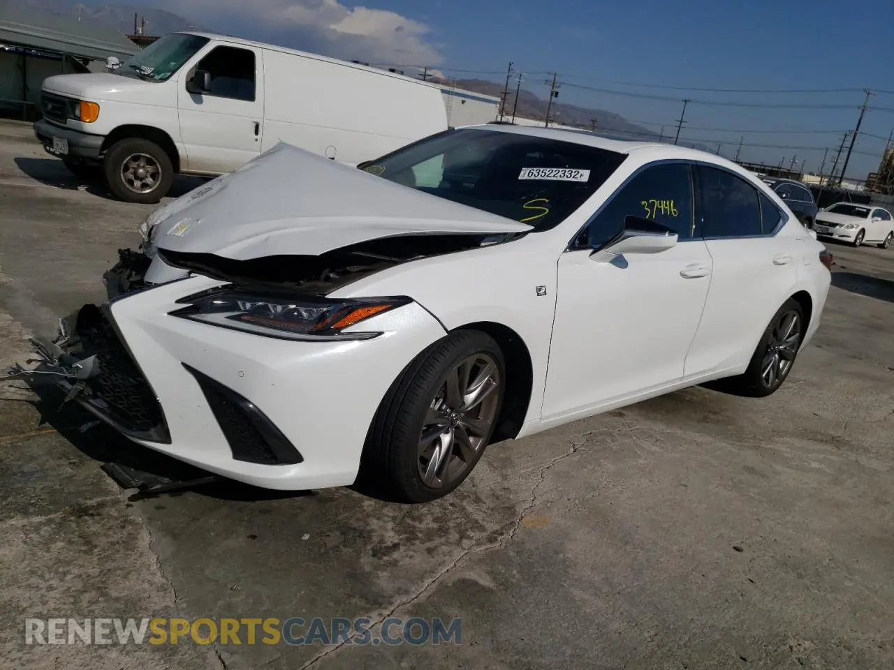 2 Photograph of a damaged car 58ABZ1B1XKU024395 LEXUS ES350 2019