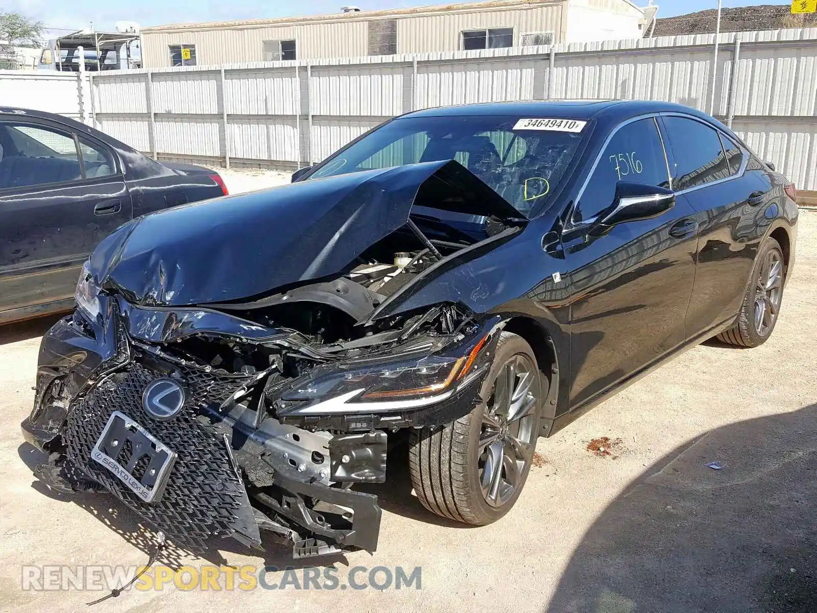 2 Photograph of a damaged car JTHBZ1B1XK2005335 LEXUS ES350 2019