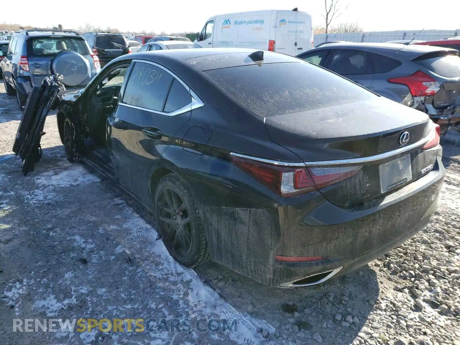 3 Photograph of a damaged car 58ABZ1B12LU076010 LEXUS ES350 2020