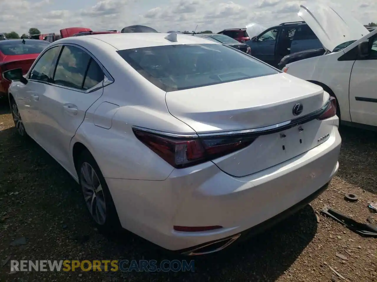3 Photograph of a damaged car 58ACZ1B11LU062751 LEXUS ES350 2020