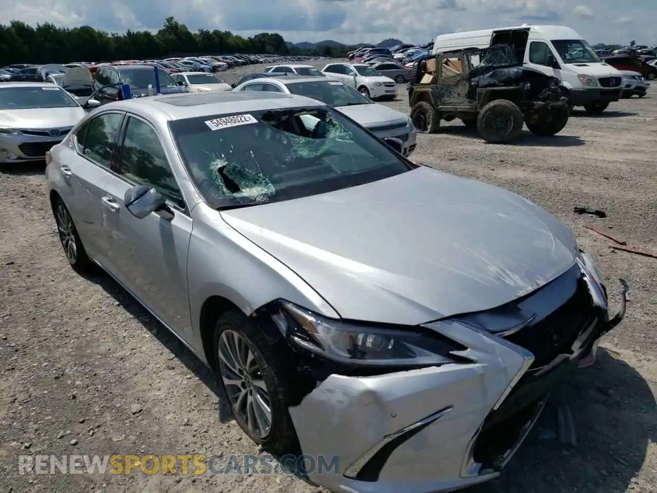 1 fotografías del automóvil dañado 58ADZ1B10LU066682 LEXUS ES350 2020